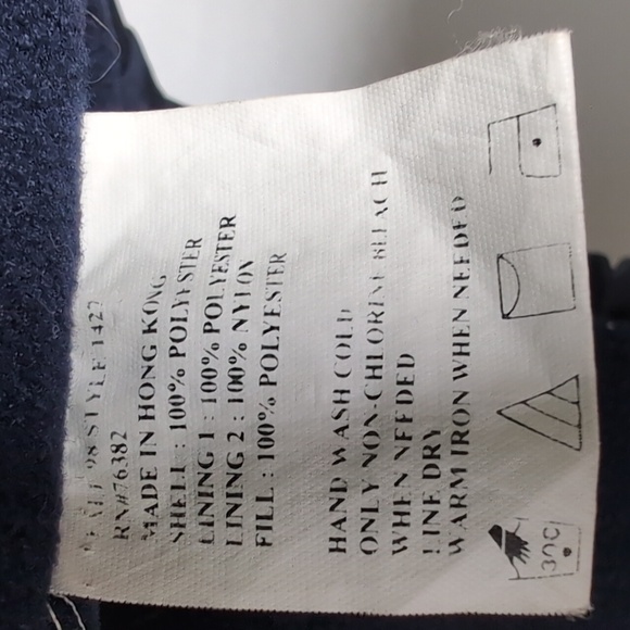 Timberland Navy Blue Warm Winter Puffer Jacket.  Size Medium - Picture 14 of 15